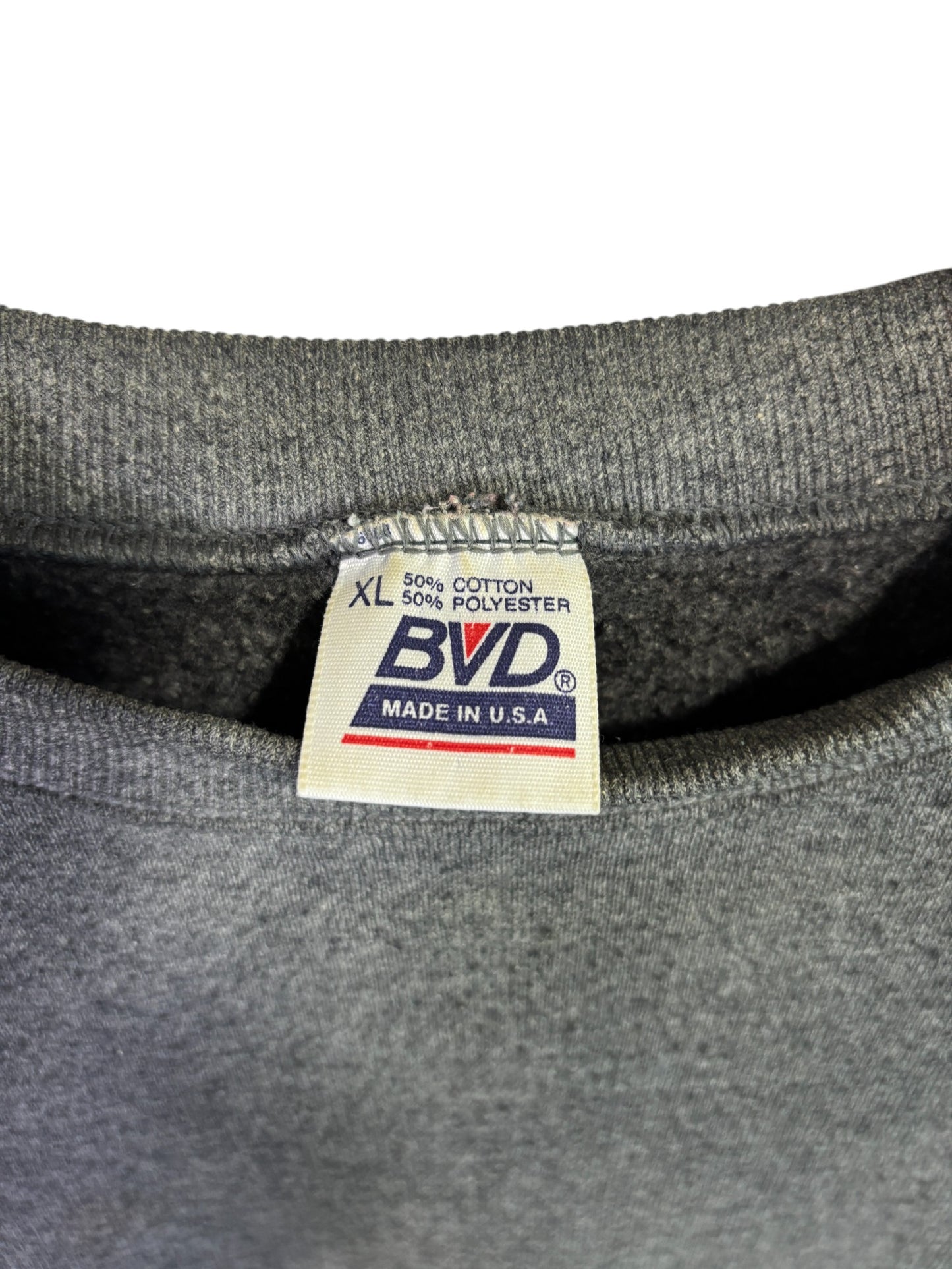 Vintage 90's BVD Grey Blank Crewneck Sweater Size XL