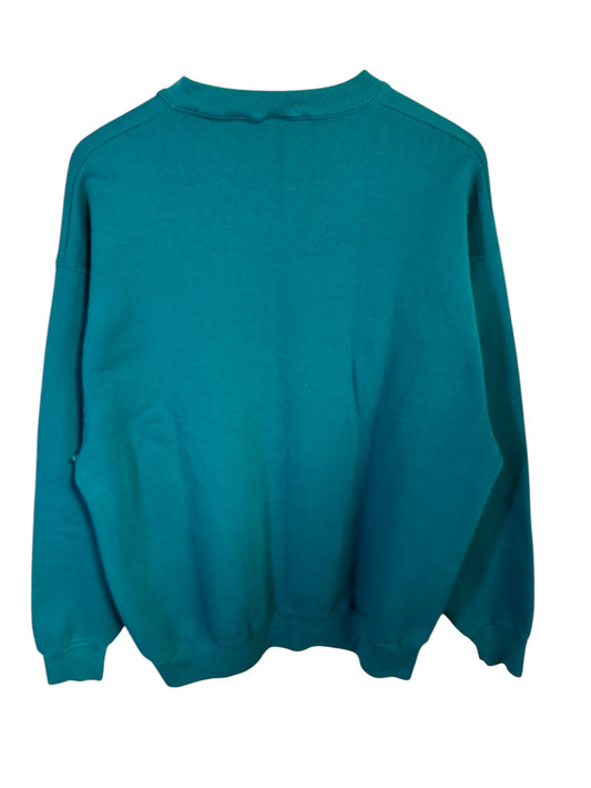 Vintage 90's BVD Teal Blank Crewneck Sweater Size XL