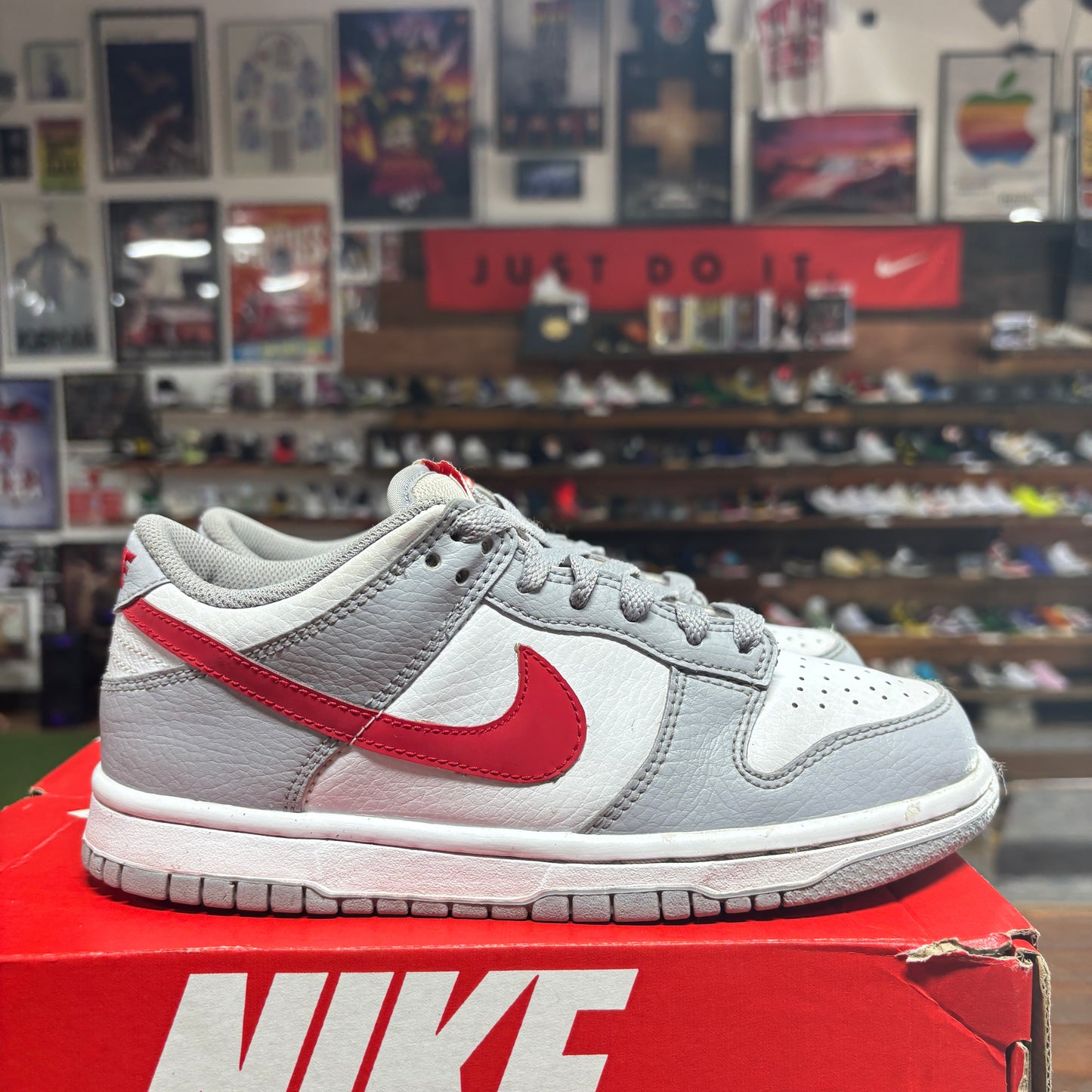 Nike Dunk Low 'Wolf Grey' Size 4Y