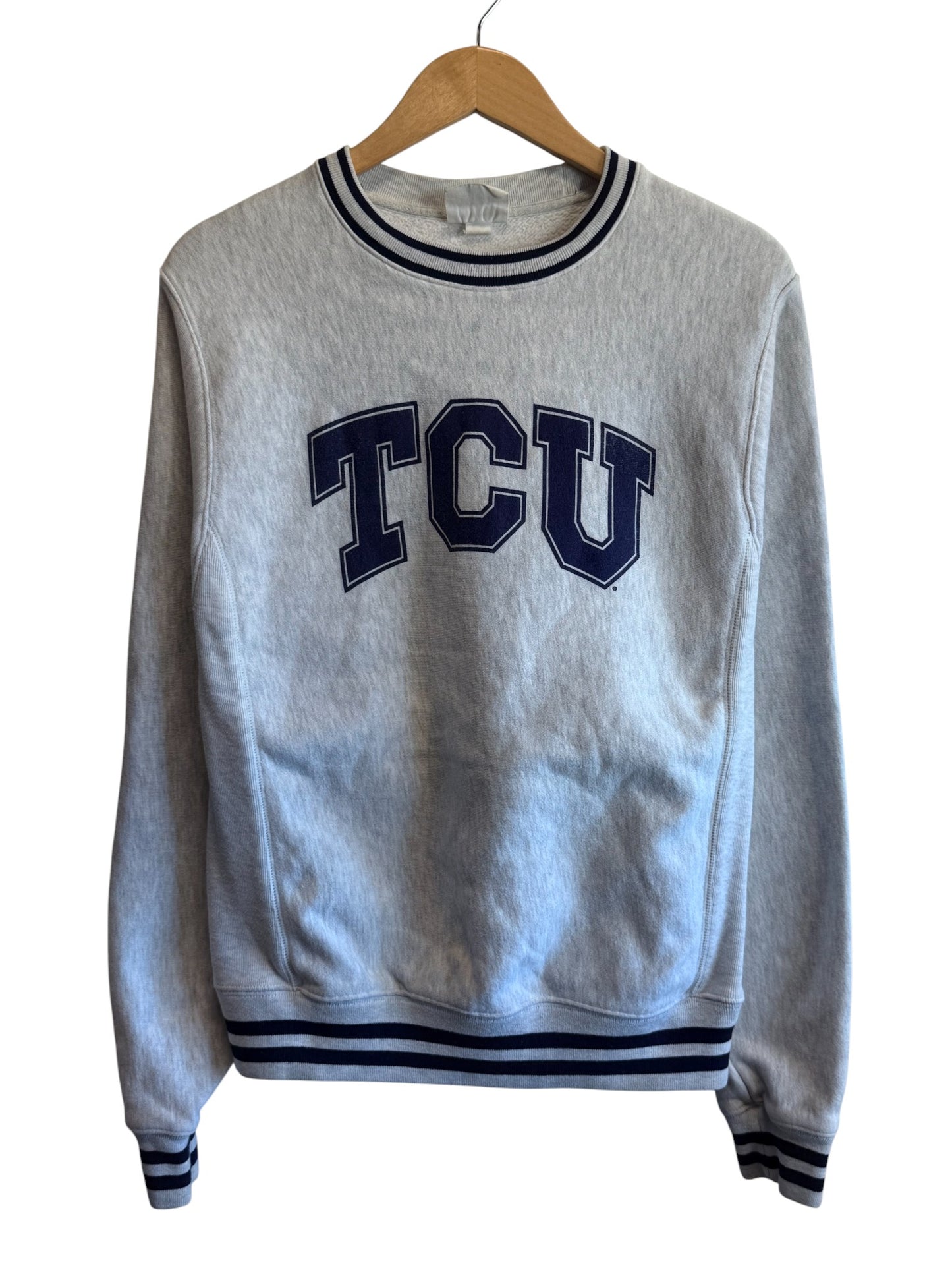 Vintage Y2K Champion TCU Collegiate Sweater Size Small