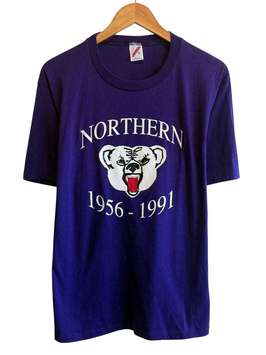 Vintage 90's Northern Polar Bears School Graphic Tee Size XL