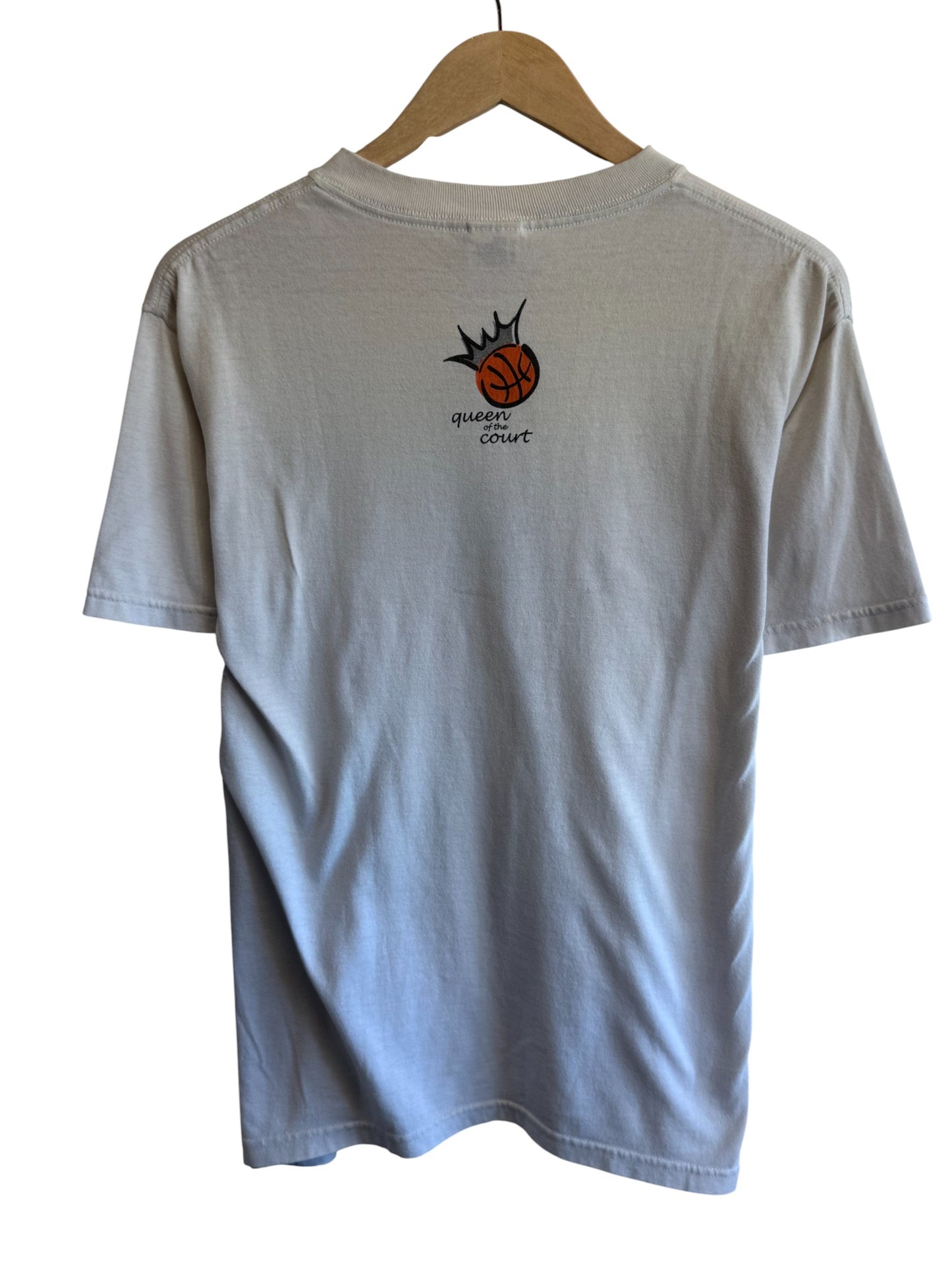 Vintage 90's Queen of the Court Basketball Cartoon Graphic Tee Size Medium