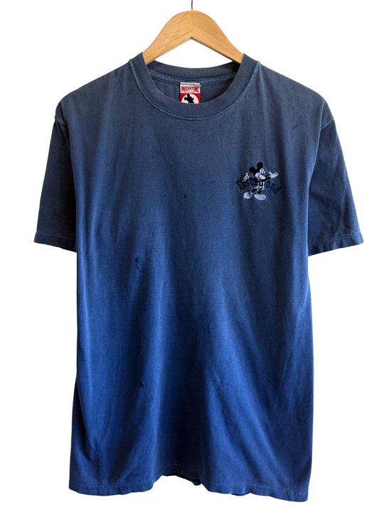 Vintage 90's Disneyland Mickey Mouse Embroidered Cartoon Tee Size Medium