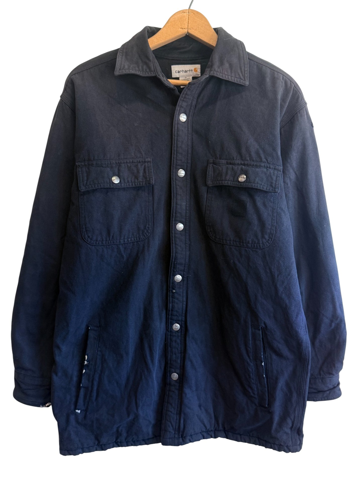 Vintage Carhartt Heavyweight Button Up Long Sleeve Shirt Size Medium