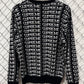 Supreme FW17 Repeat Black Knit Sweater Size Large