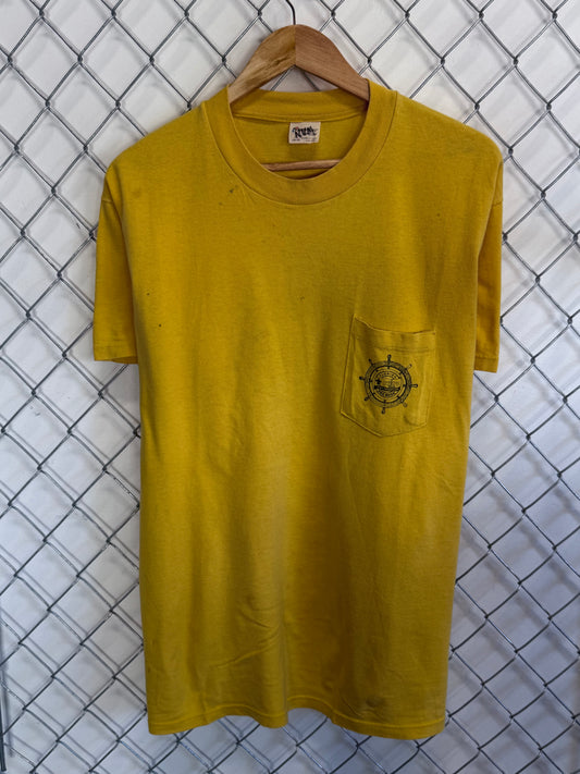 Vintage 80's Florida Sea Base High Adventure Ocean Nature Tee Size XL