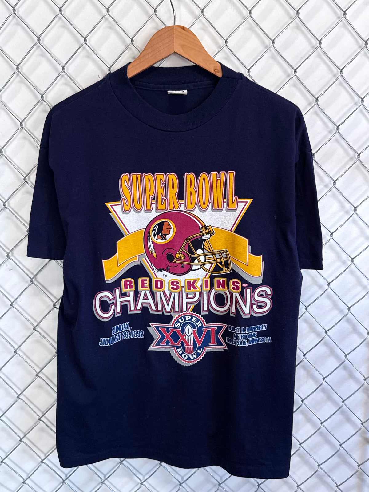 Vintage 1992 Washington Redskins Super Bowl Champions NFL Tee Size XL