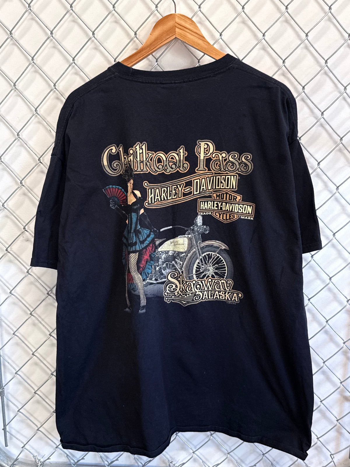 Harley Davidson Alaska Biker Babe Graphic Tee Size XXL