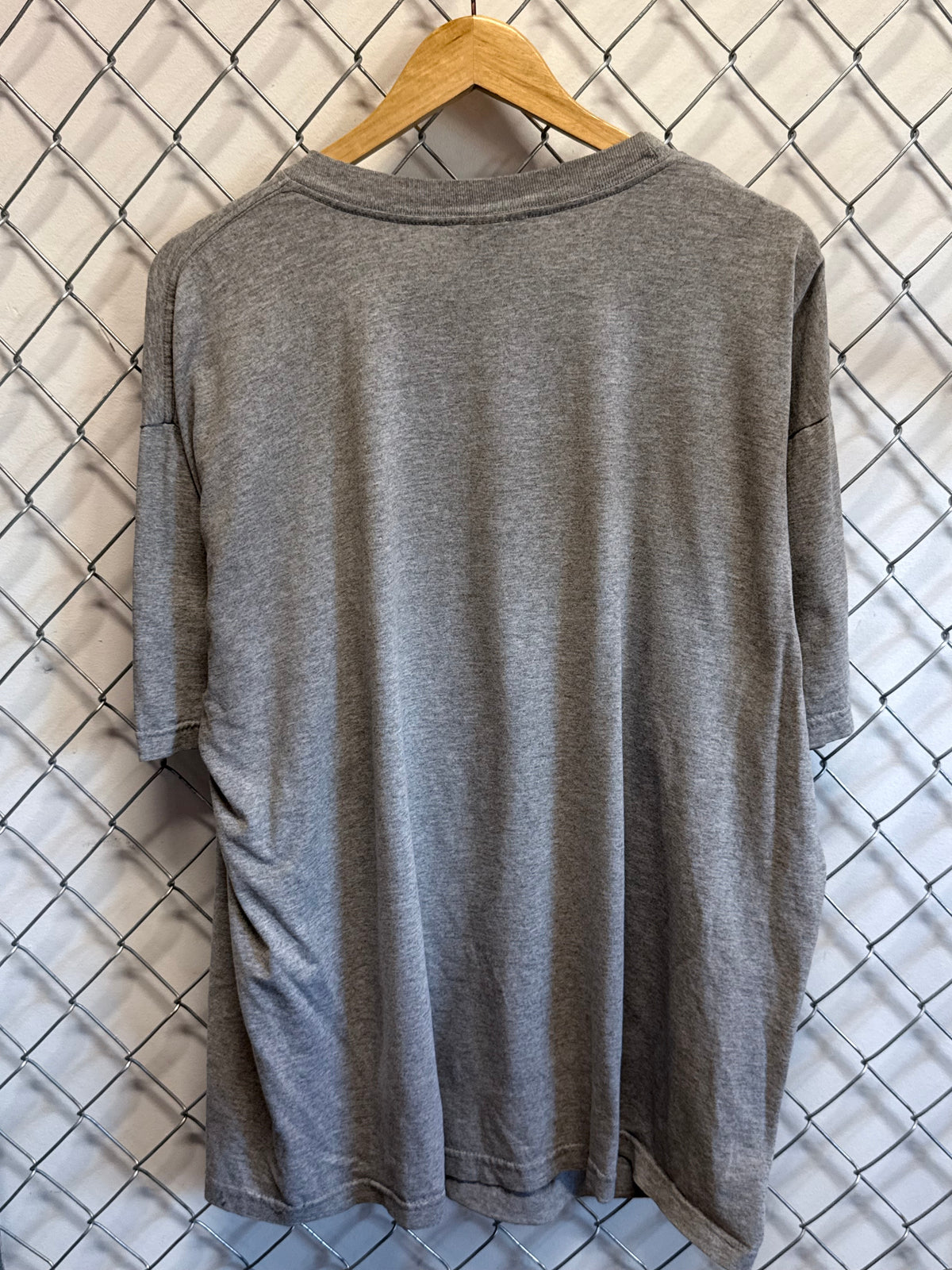 Vintage 90's Adidas Classic Spell Out Grey Tee Size XL