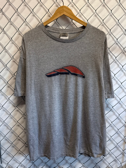 Vintage 90's Adidas Classic Logo Grey Tee Size XL