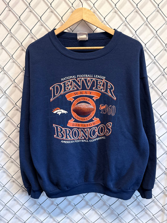 Y2K Denver Broncos AFC Division NFL Sweater Size XL