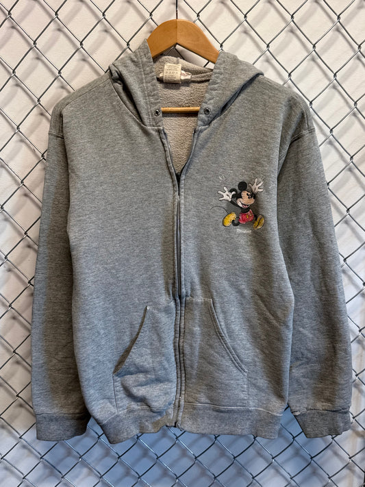 Y2K Disney Mickey Mouse Cartoon Zip Up Hoodie Size Small