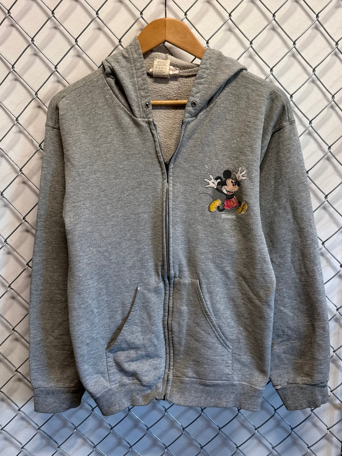 Y2K Disney Mickey Mouse Cartoon Zip Up Hoodie Size Small