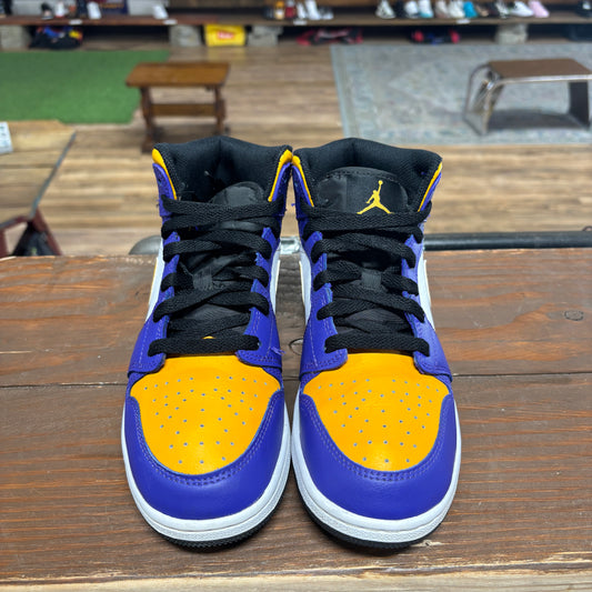 Jordan 1 Mid 'Lakers' Size 5.5Y