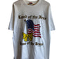 Vintage 90's Nutmeg Land of the Free USA Flag Graphic Tee Size XL