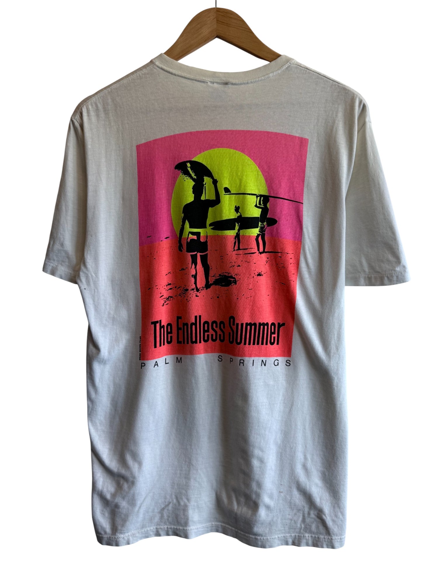 Vintage 90's Palm Springs Endless Summer Beach Graphic Tee Size Large