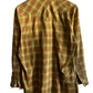 Vintage 70's Plaid Pearl Snap Western Wear Button Up Shirt Size Large