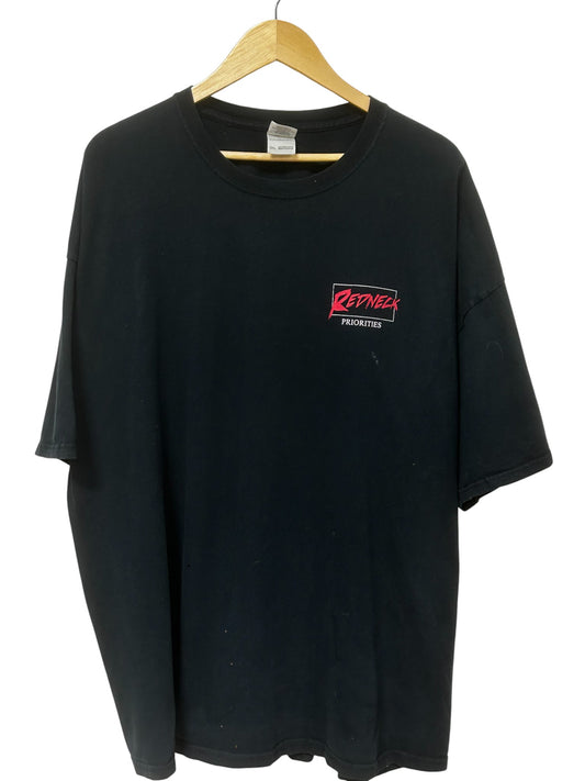 Vintage Y2K Redneck Priorities Beer Graphic Tee Size 3XL