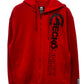 Vintage Y2K Ecko Unlimited Classic Logo Red Zip Up Hoodie Size XL