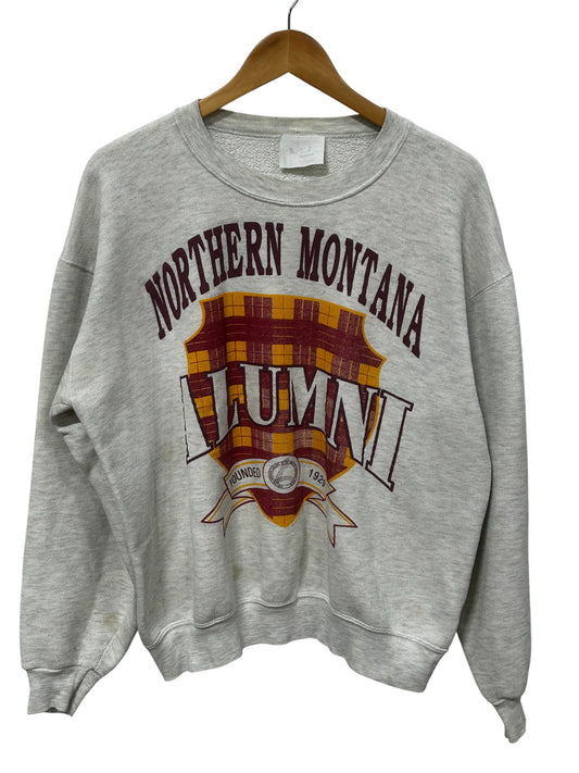 Vintage 80's Northern Montana Alumni Collegiate Sweater Size Large