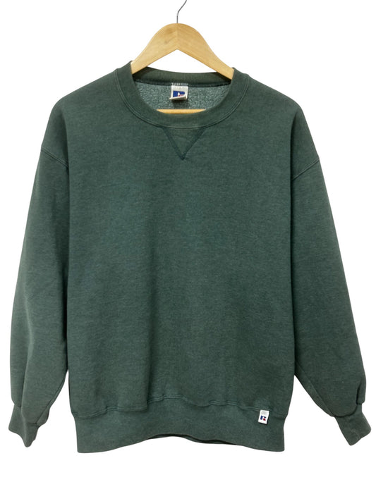 Vintage 90's Russell Athletic Green Blank Crewneck Sweater Size Large