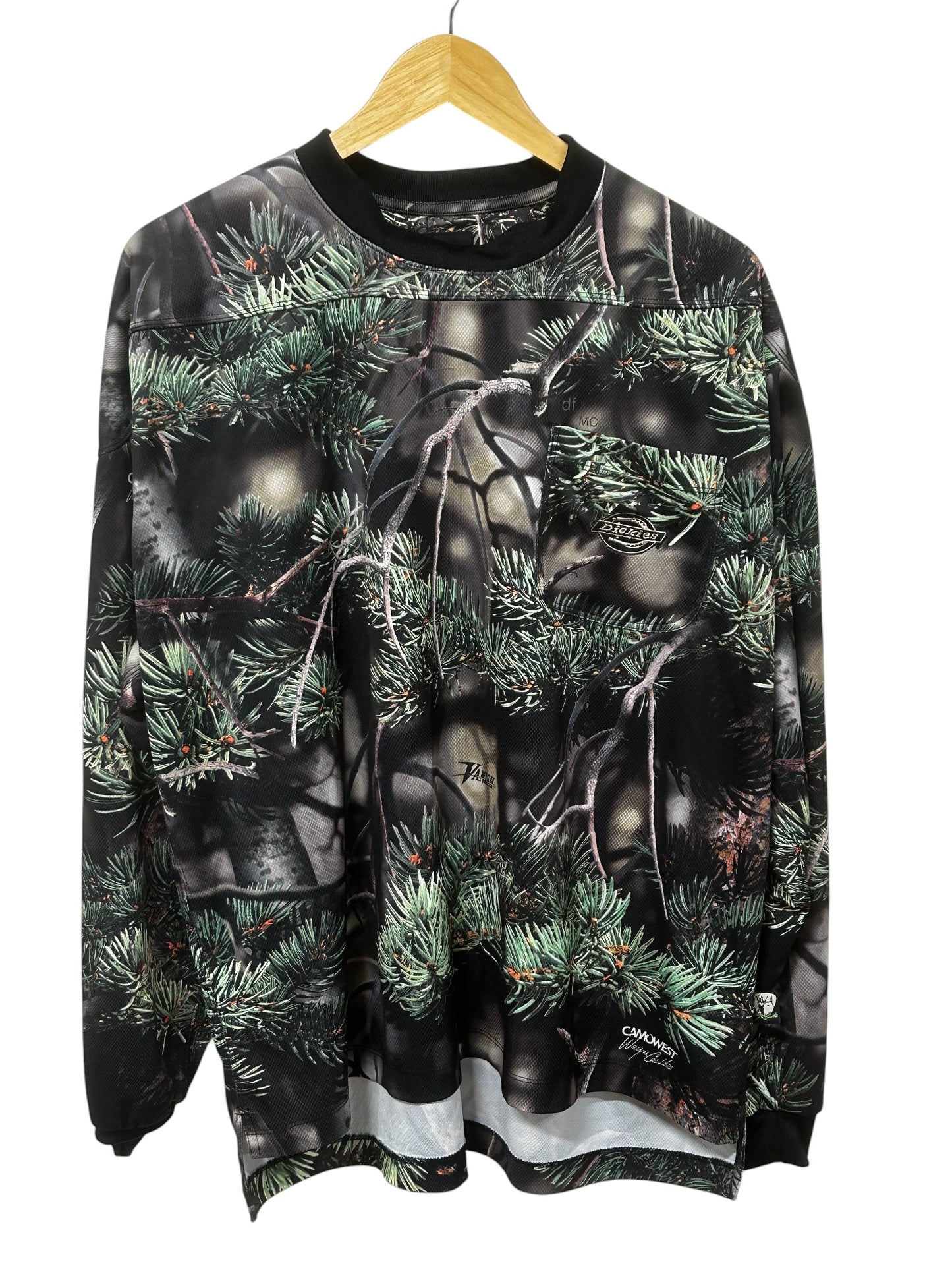 Vintage Dickies Woodland Hunting Long Sleeve Camo Shirt Size XL