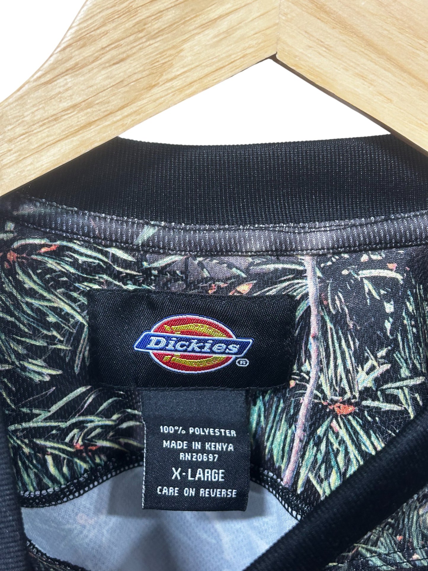 Vintage Dickies Woodland Hunting Long Sleeve Camo Shirt Size XL