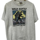 Vintage 90's Walk Softly Carry Big Fish Graphic Tee Size Large