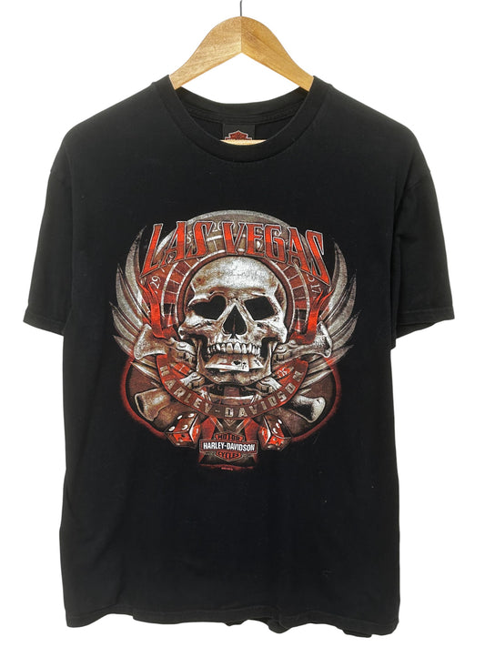 Harley Davidson Las Vegas Biker Graphic Tee Size Large