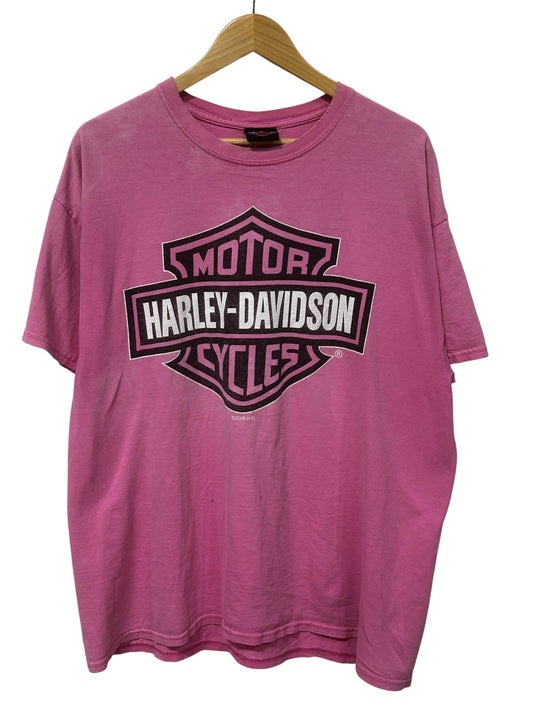 Harley Davidson Duke City New Mexico Pink Biker Graphic Tee Size XL