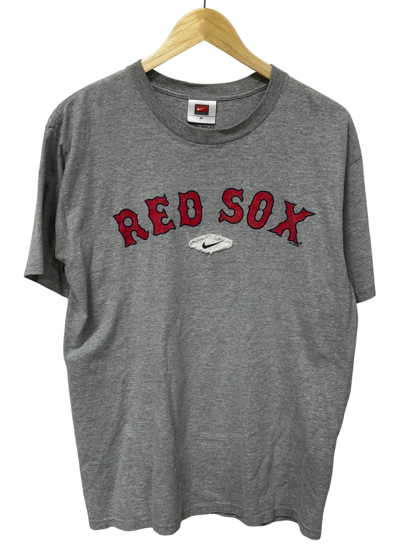 Vintage Y2K Nike Boston Red Sox Center Swoosh Tee Size Medium