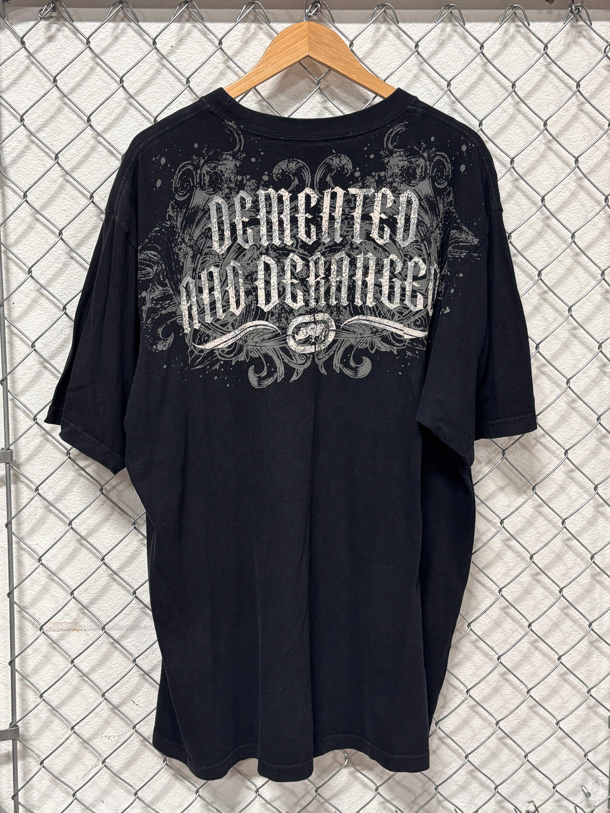 Y2K Ecko Unlimited Demented and Deranged Graphic Tee Size 3XL