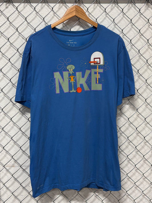 Nike x Spongebob Squarepants Squidward Spell Out Tee Size XXL