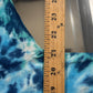 Vintage Liquid Blue Aquatic Life Nature All Over Print AOP Tee Size Large