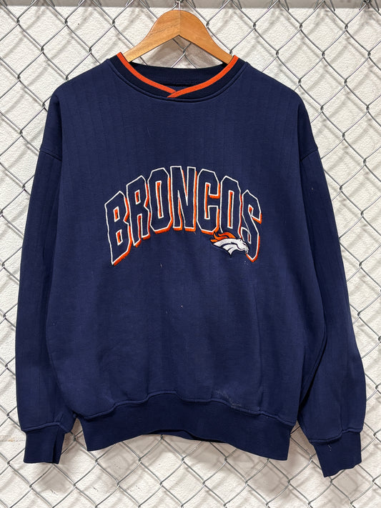 Vintage 90's Starter Denver Broncos Arc Spell Out NFL Sweater Size Medium