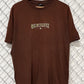 Y2K Quiksilver Boarding Company Brown Graphic Tee Size XL