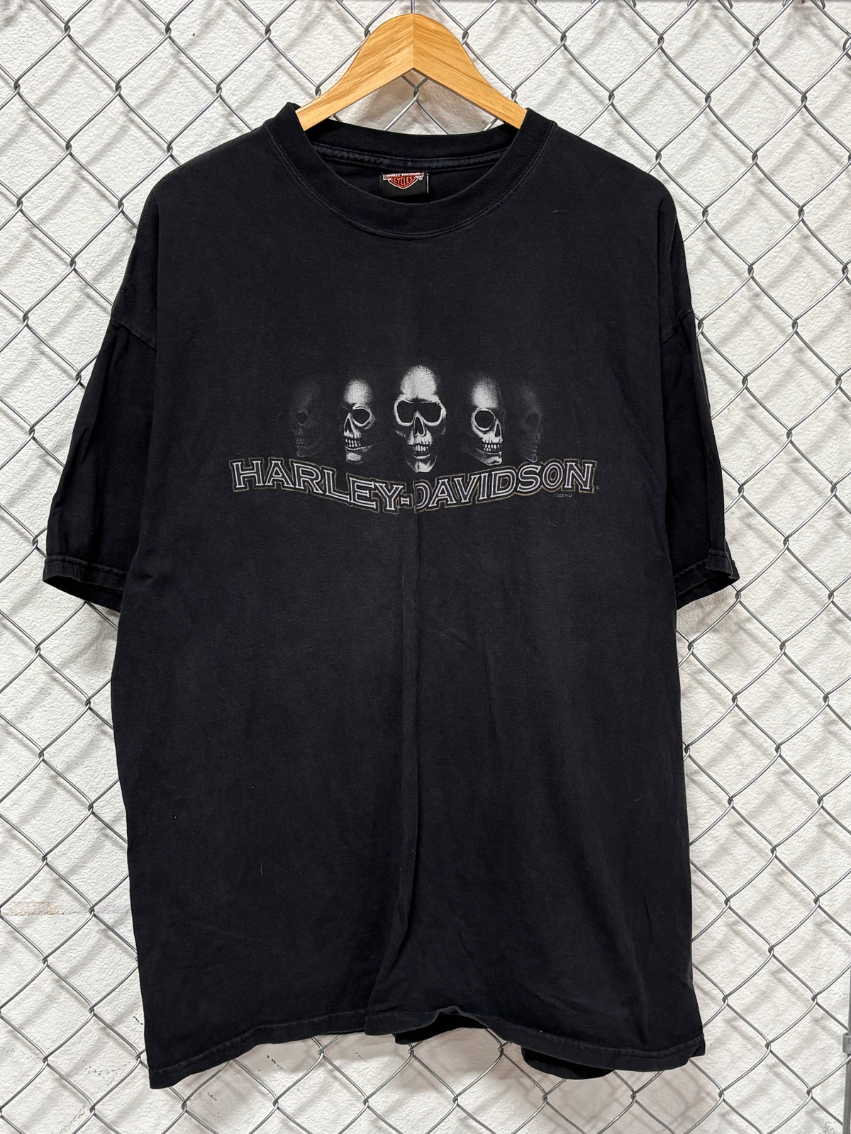 Y2K Harley Davidson Skull Biker Colorado Springs Graphic Tee Size XXL
