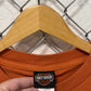 Y2K Harley Davidson Sturgis Biker Rally Orange Graphic Tee Size Large