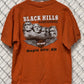 Y2K Harley Davidson Sturgis Biker Rally Orange Graphic Tee Size Large