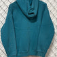 Vintage 1993 Nutmeg Miami Dolphins NFL Teal Blue Hoodie Size Medium