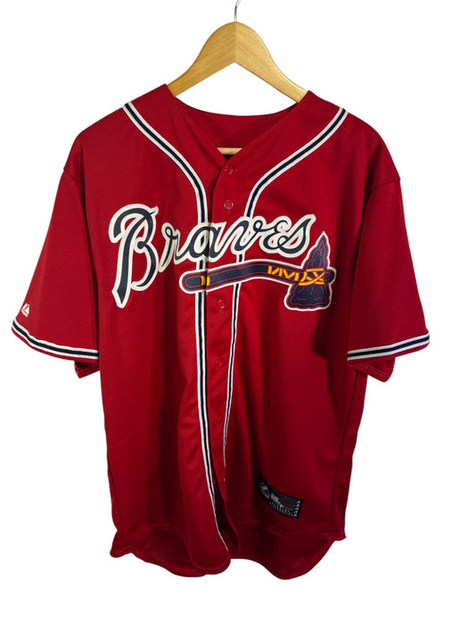 Majestic Atlanta Braves #8 Upton MLB Baseball Jersey Size Large