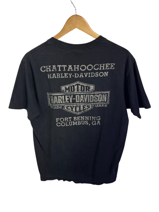 Harley Davidson Chattahoochee Georgia Biker Graphic Tee Size Medium