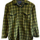 Vintage Pendleton Green Plaid Wool Board Shirt Size Large
