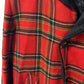 Vintage 1950's Pendleton Checkered Red Plaid Wool Overcoat Size XL