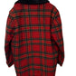 Vintage 1950's Pendleton Checkered Red Plaid Wool Overcoat Size XL