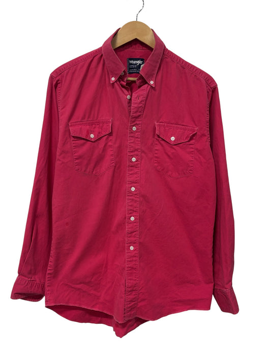 Vintage Wrangler Cowboy Cut Button Up Western Shirt Size Large