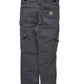 Carhartt Grey Cargo Carpenter Flannel Lined Pants Size 29x30