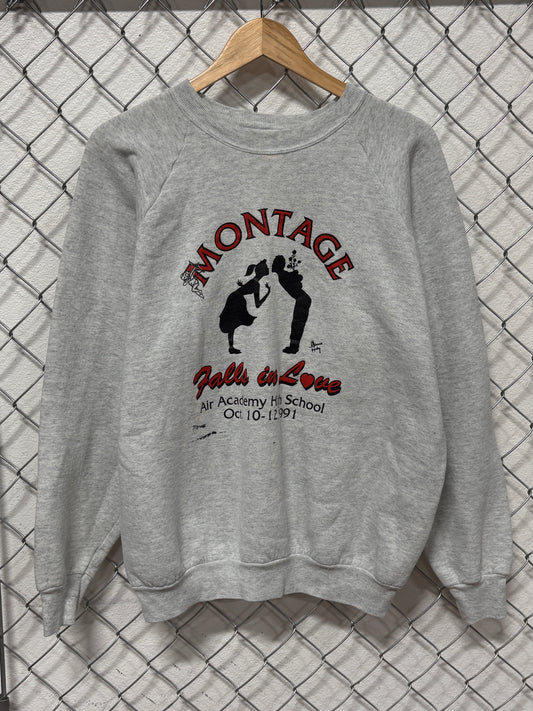 Vintage 90's Montage Falls in Love High School Play Sweater Size XL