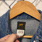 Vintage Lee Made in USA Denim Trucker Jacket Size Medium