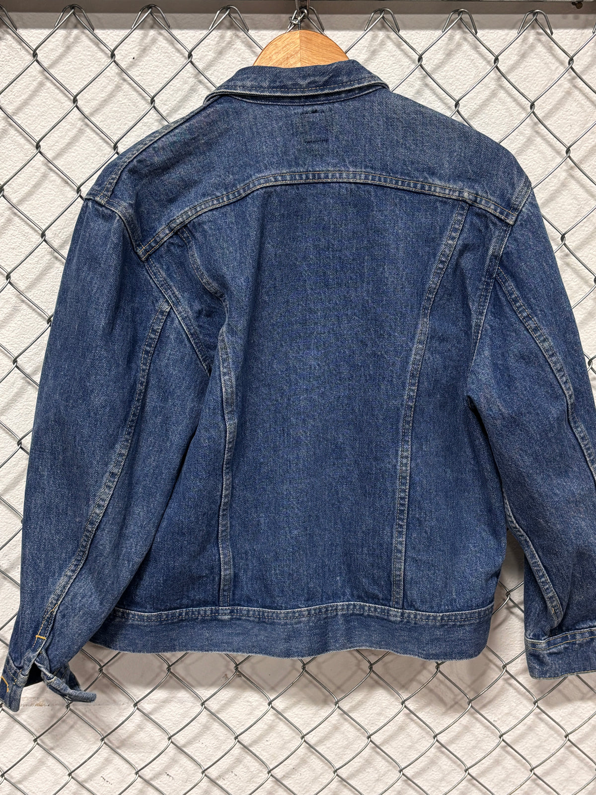 Vintage Lee Made in USA Denim Trucker Jacket Size Medium